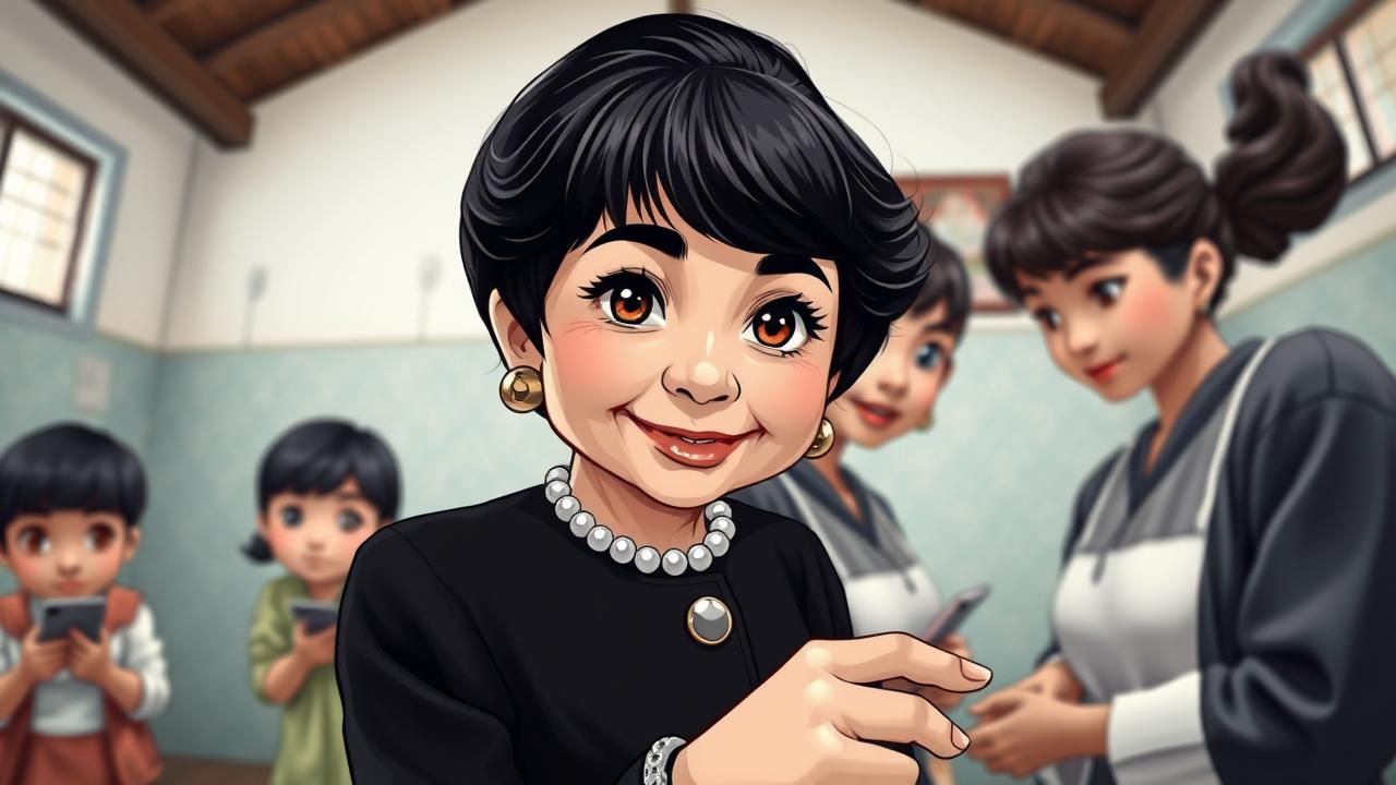 Coco Chanel chăm chú ngắm nhìn những người phụ nữ mạnh mẽ làm việc tại cô nhi viện.