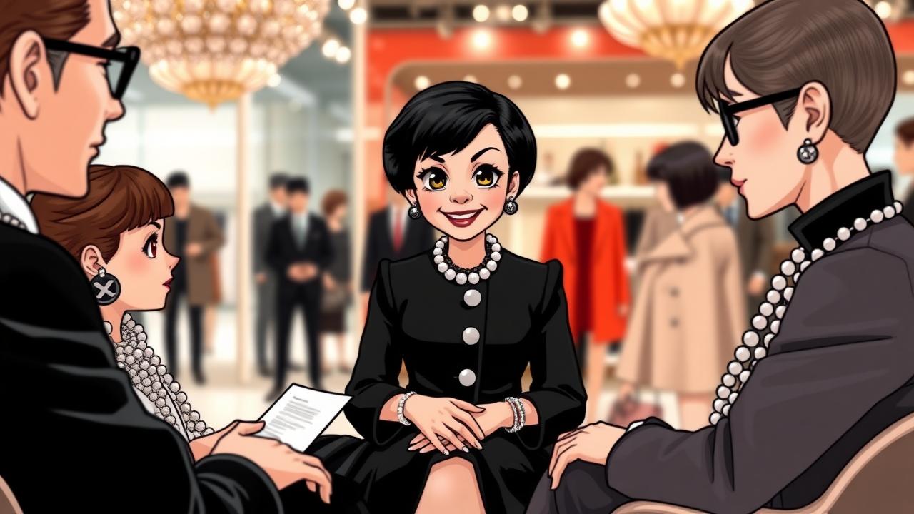 Coco Chanel thảo luận về sự hợp tác với những người nổi tiếng trong ngành thời trang.