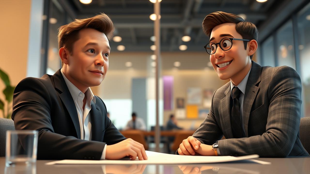 Elon Musk cùng Kimbal Musk ngồi bàn kế hoạch khởi nghiệp tại San Jose.